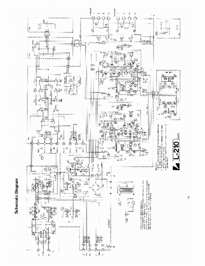 LUXMAN L210 Amplifier Schematic